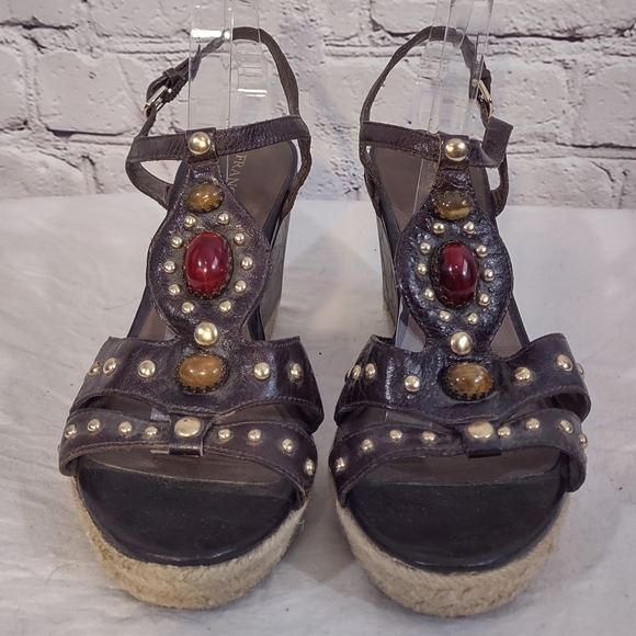 Franco Sarto brown platform sandals - Picture 6 of 6